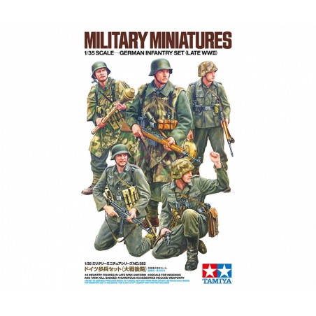 Military Miniatures, German infantry set 1:35, Tamiya