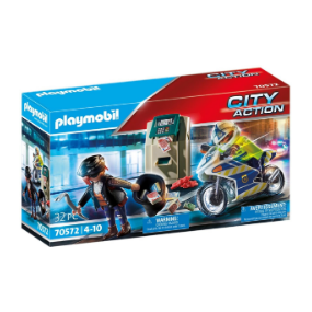 Playmobil City Action - 70572 Politiemotor: achtervolging van de geldrover