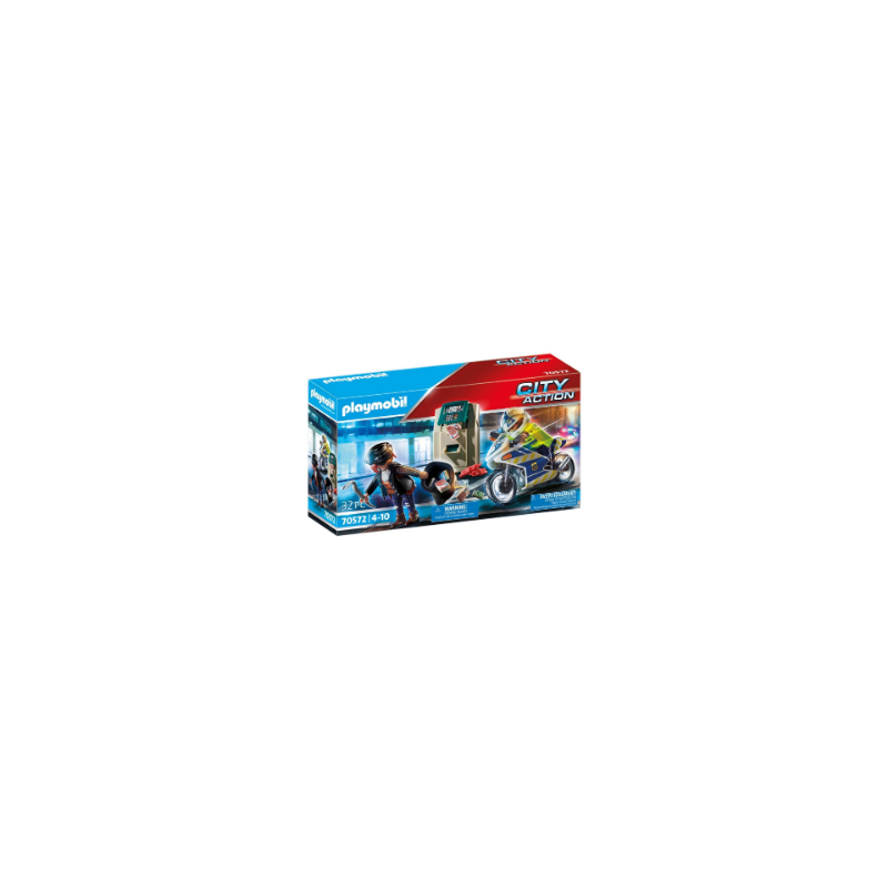 Playmobil City Action - 70572 Politiemotor: achtervolging van de geldrover
