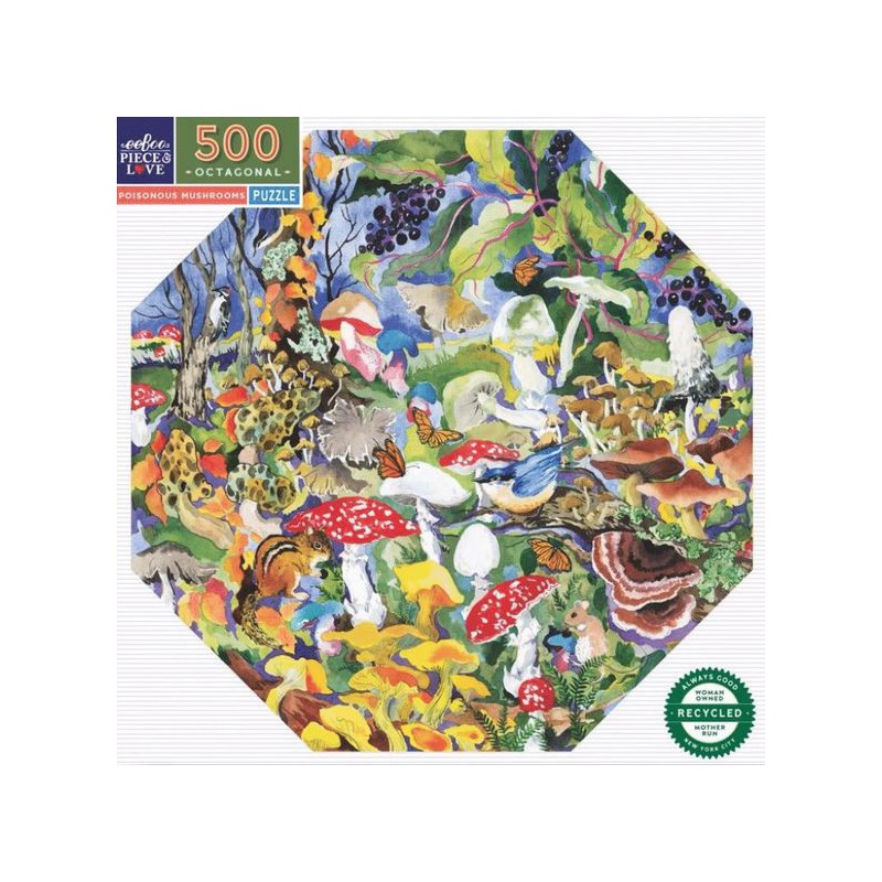 Poisonous Mushrooms, 500XL stukjes Eeboo