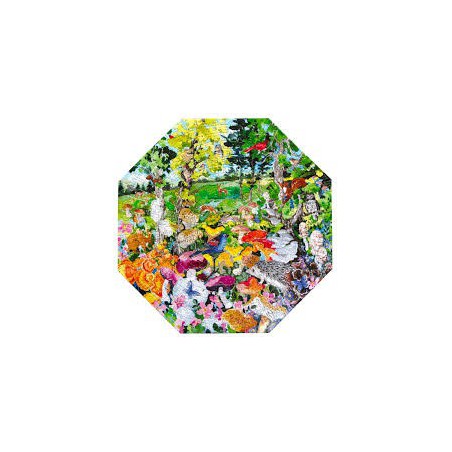 Edible Mushrooms Eeboo 500XL stukjes octagonaal  puzzel