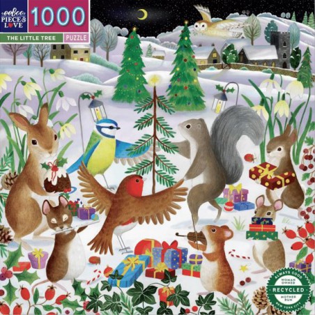 The Little Tree Home Eeboo 1000 stukjes  puzzel kerst