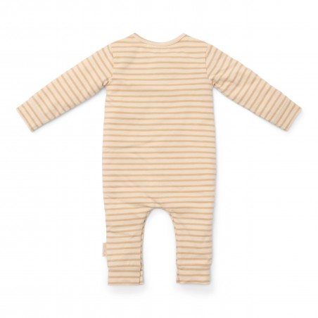 Eendelige pyjama, Natural Stripes - Little Dutch