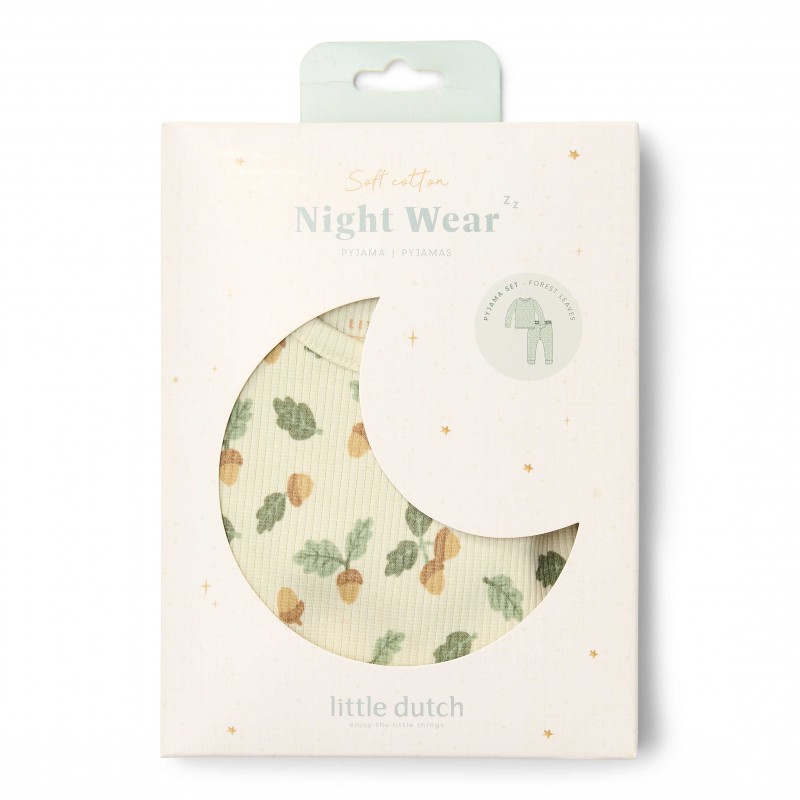 Tweedelige pyjama, Forest Leaves - Little Dutch