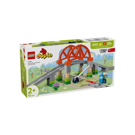 LEGO DUPLO - 10426 Treinbrug en rails uitbreidingsset