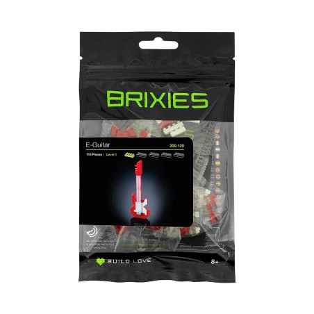 Brixies - E-gitaar rood, 115st