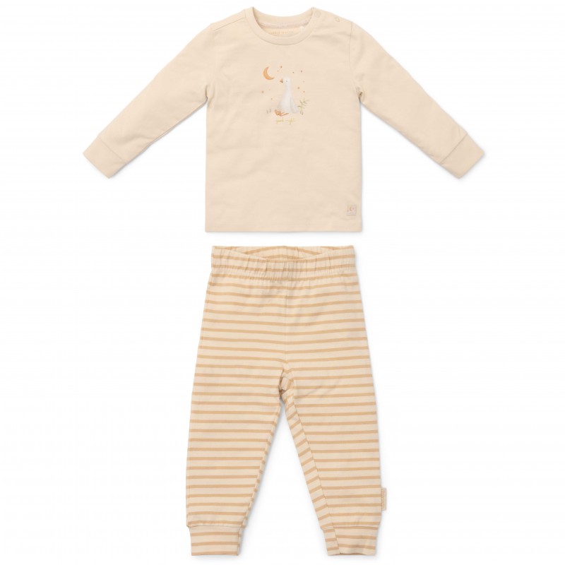 Tweedelige pyjama, Natural Stripes - Little Dutch