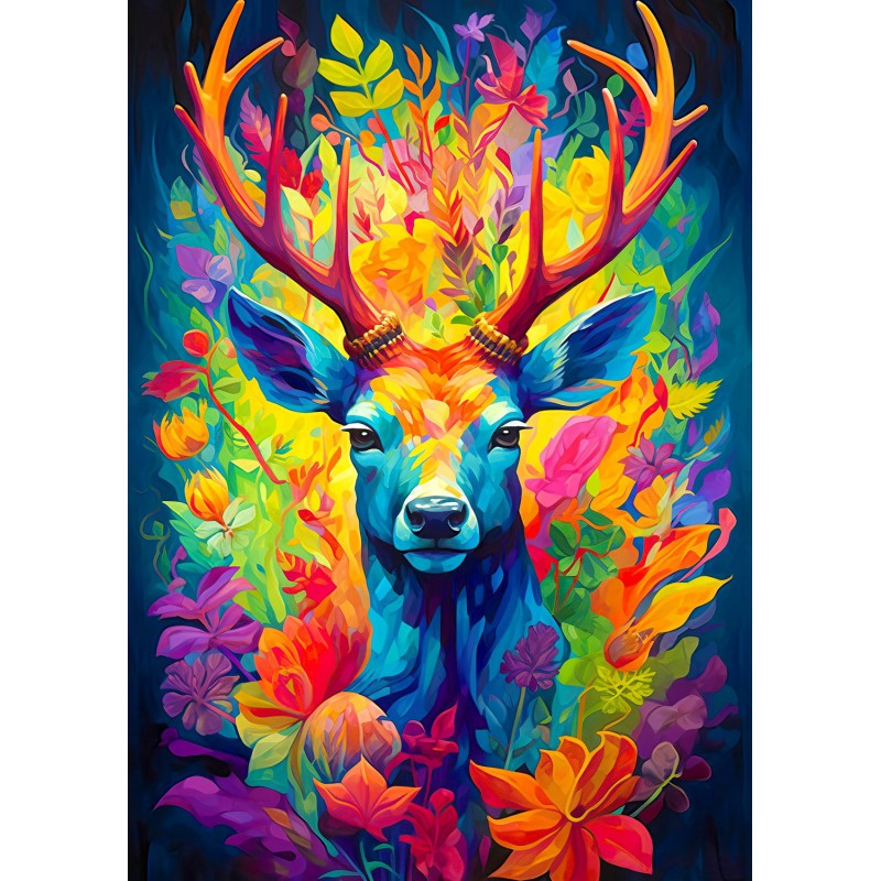 Crowned Stag, Enjoy Puzzle 1000stukjes  Afm. 48x68cm