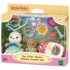 Sylvanian Families - Zeeotter zussen- splashy snorkel set 5804