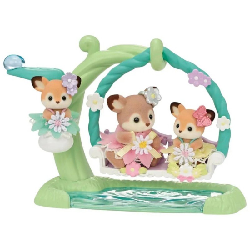 Sylvanian Families - Baby hertjes bloemen schommel 5801