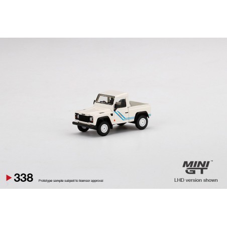 Landrover Defender 90 Pick-Up White Mini GT (338) (blister verpakking)