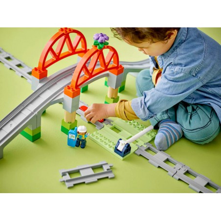 LEGO DUPLO - 10426 Treinbrug en rails uitbreidingsset