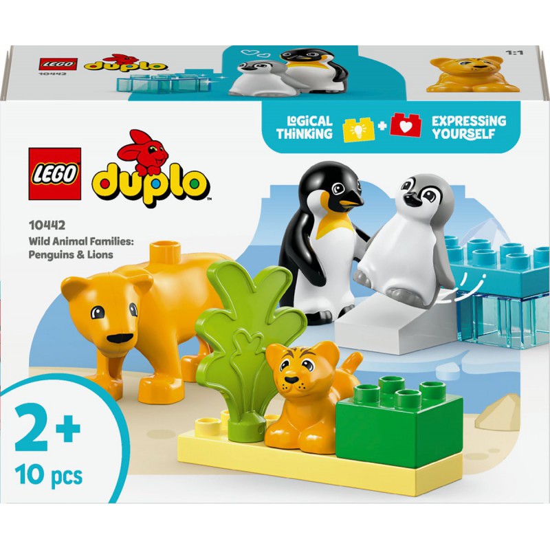 LEGO DUPLO - 10442 Families van wilde dieren: pinguïns en leeuwen