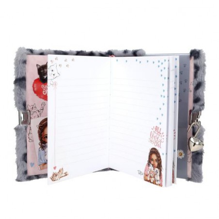 TOPModel, Dagboek met slot blauw COSY CAT 13356 TOPModel, Dagboek met slot blauw COSY CAT 13356