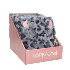 TOPModel Dagboek met slot blauw COSY CAT 13356