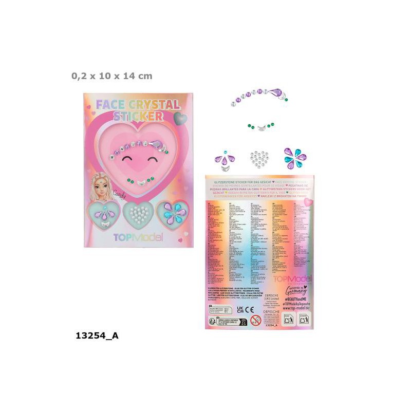 TOPModel, Face crystal stickers BEAUTY and ME 13254