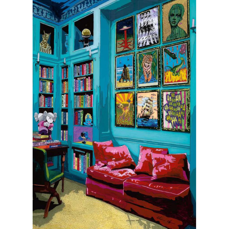 Room with red sofa, Heye 1000 stukjes