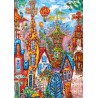 Charming village, Blue gate, Heye puzzel 500 stukjes