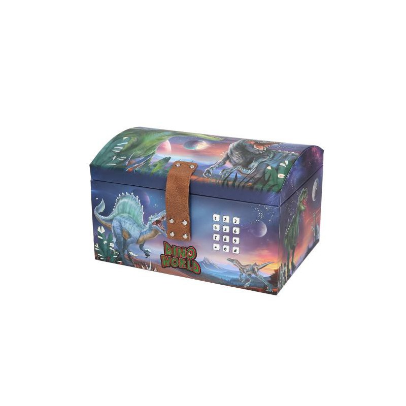 Dino World, Schatkist met code, geluid & licht 13441