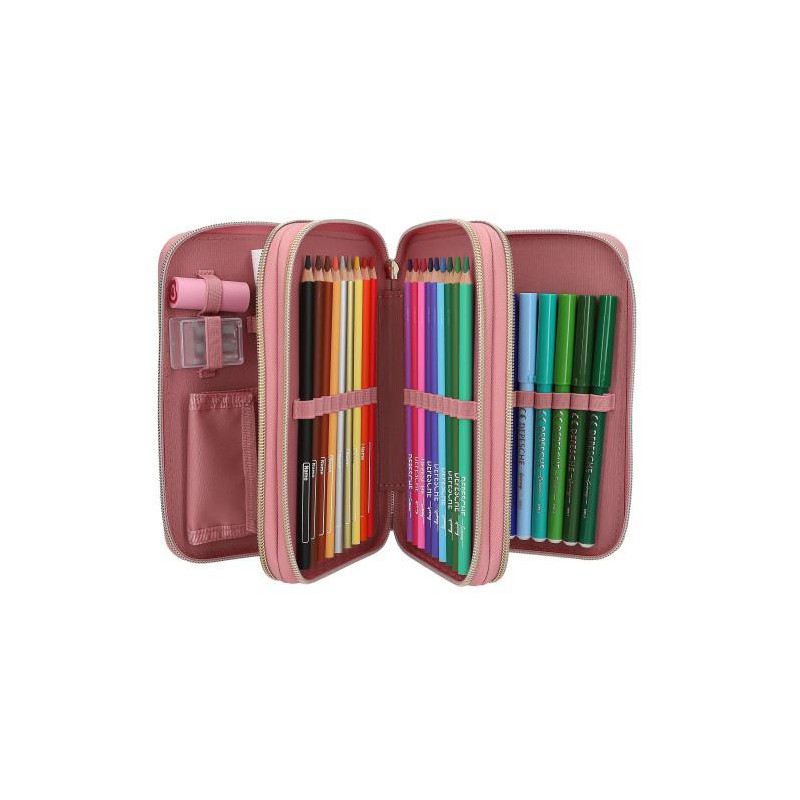 Miss Melody, 3-vaks etui DUSTY ROSE 13187