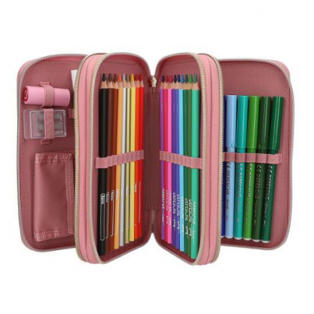 Miss Melody, 3-vaks etui DUSTY ROSE 13187