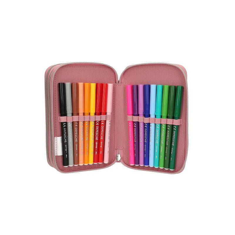 Miss Melody, 3-vaks etui DUSTY ROSE 13187