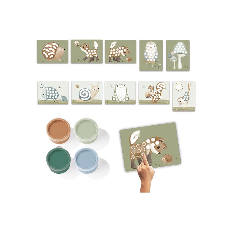 Vingerverf set, Forest Friends - Little Dutch