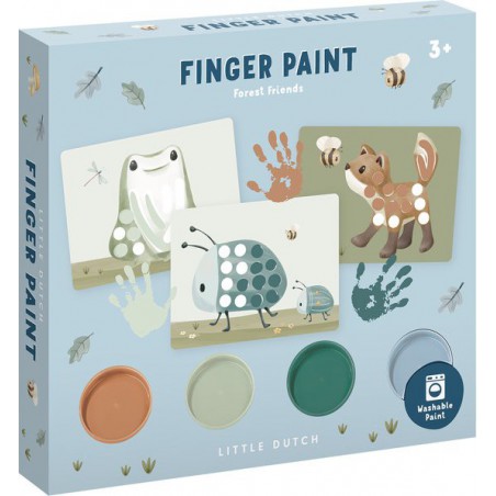 Vingerverf set, Forest Friends - Little Dutch