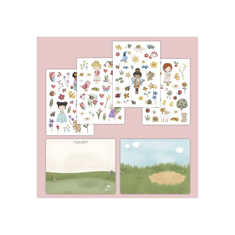 Raamstickers, Rosa & Friends - Little Dutch