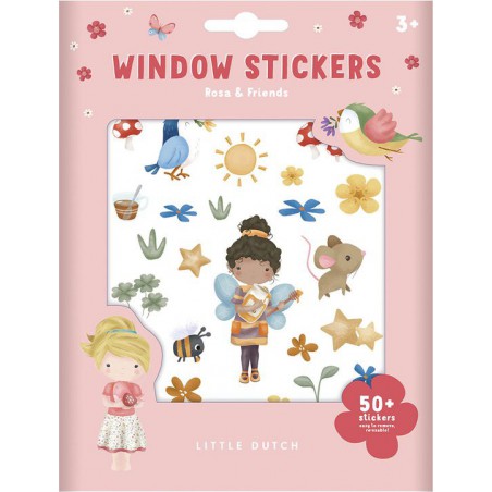 Raamstickers, Rosa & Friends - Little Dutch