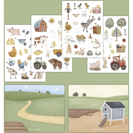 Raamstickers, Little Farm - Little Dutch