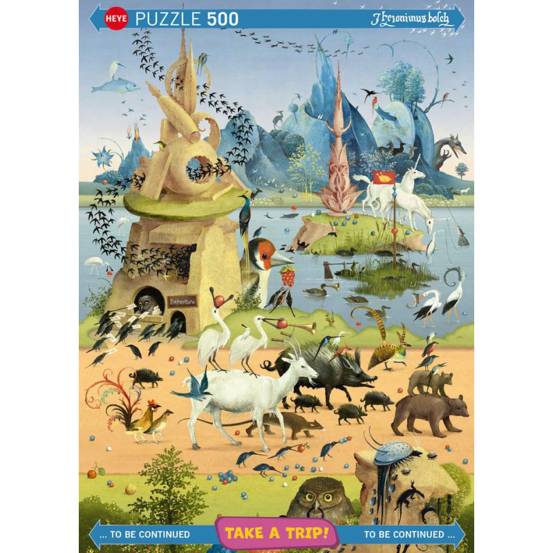 Take a trip, With Hieronymus Bosch Heye puzzel 500 stukjes
