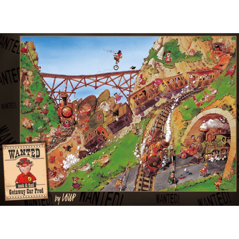 Wanted, Getaway car Fred Heye puzzel 1000 stukjes