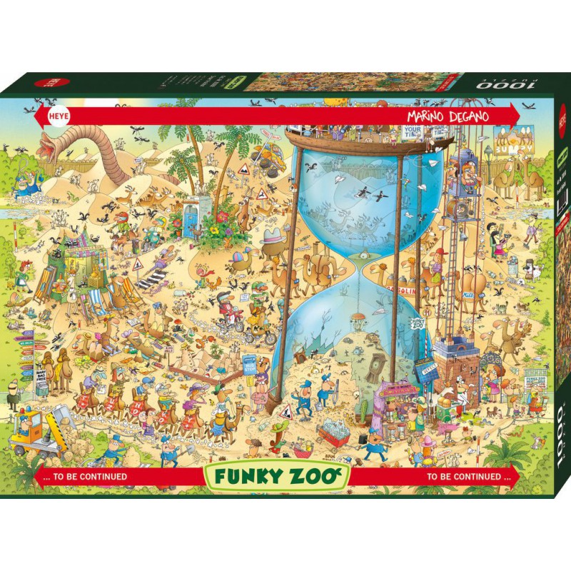 Funky Zoo: Desert Habitat , Heye puzzel 1000 stukjes