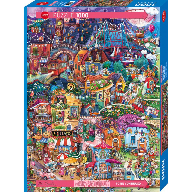 Happy Town, Good evening, Heye 1000 stukjes Heye puzzel 1000 stukjes