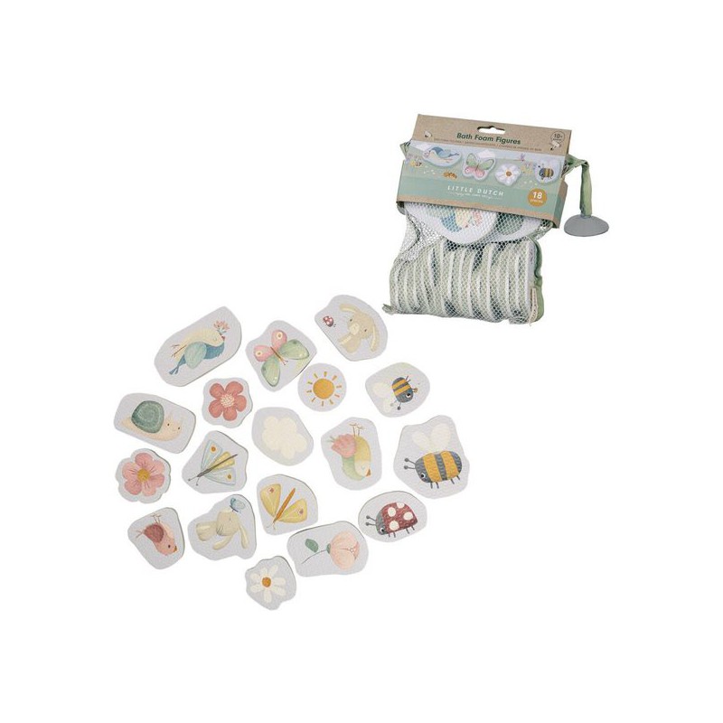 Bad foam figuren, Flowers & Butterflies - Little Dutch