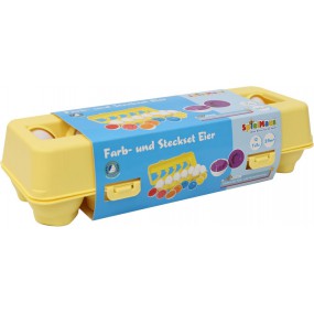 Spielmaus Eieren in doos 12 st, vorm en kleur