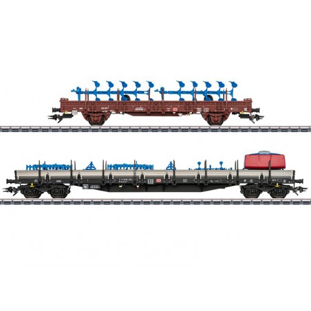 Märklin-H0, Goederenwagens met Landbouw Machine, 46405