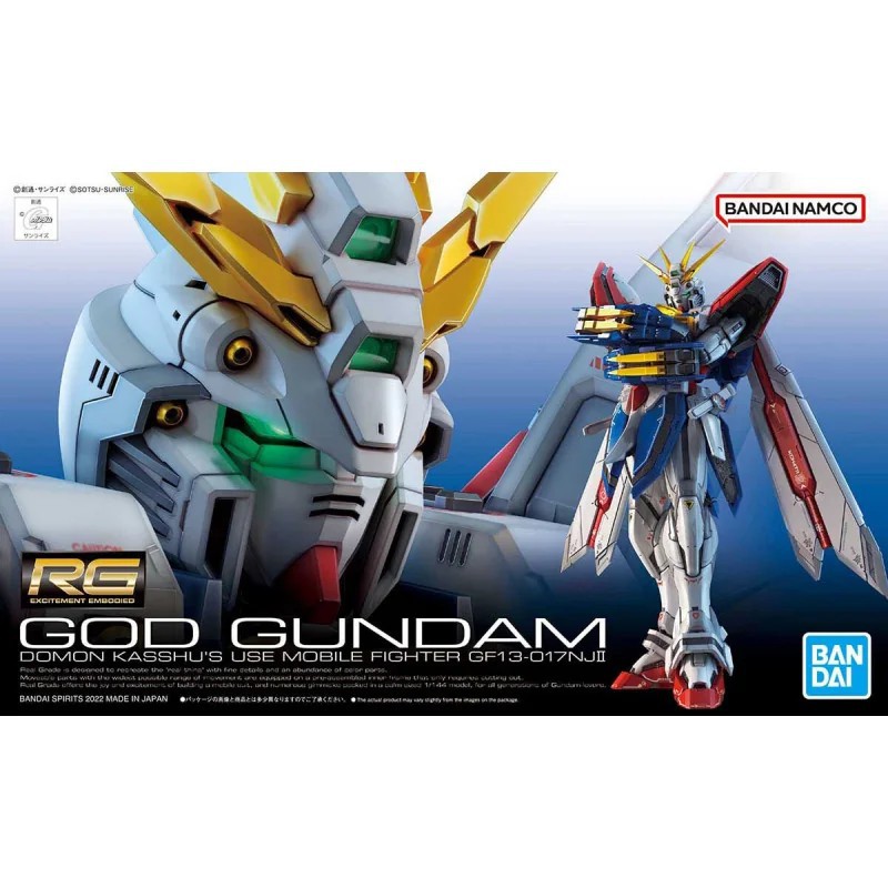 Gundam RG, God 1:144 Gundam, Bandai