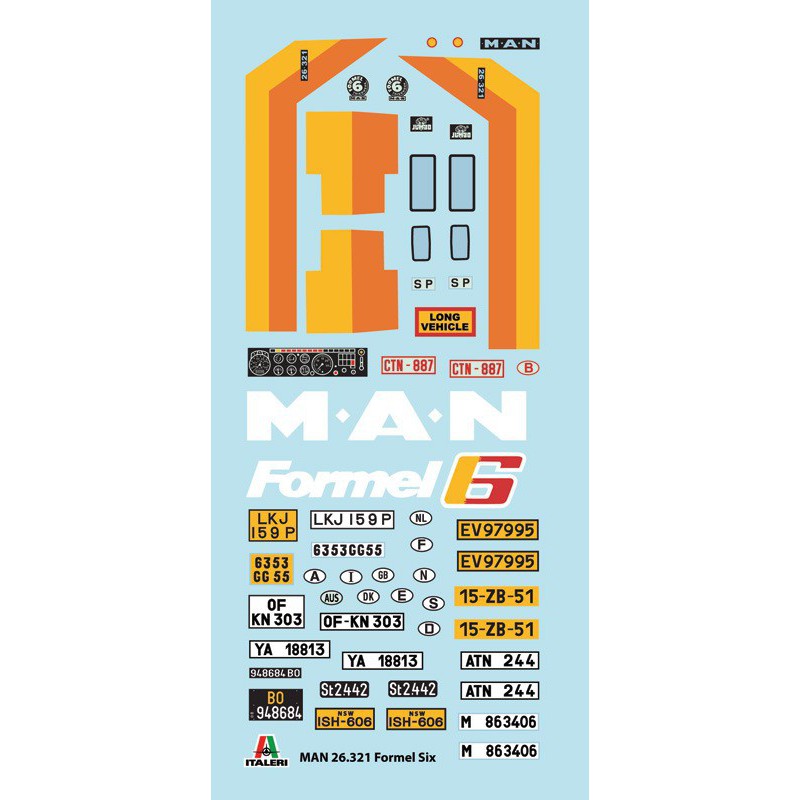 MAN 26.321 Formel Six 1:24, Italeri