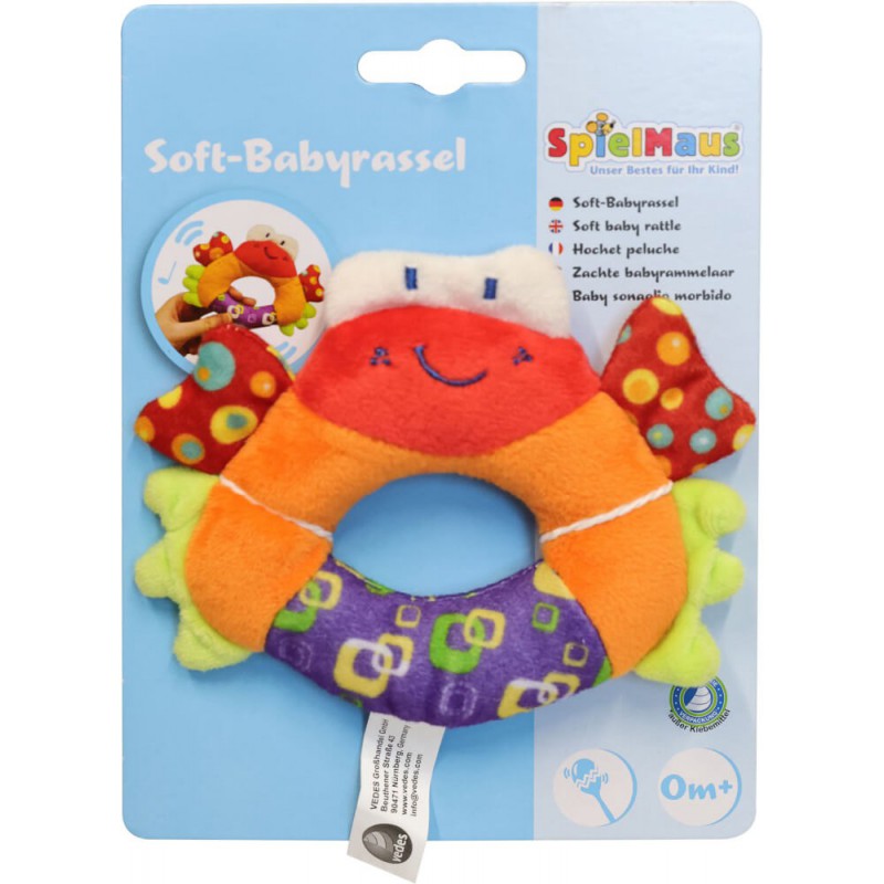 Spielmaus Soft baby rammelaar