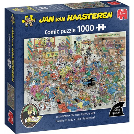 Jan van Haasteren NK Mens erger je niet 1000stukjes Jan van Haasteren NK Mens erger je niet 1000stukjes