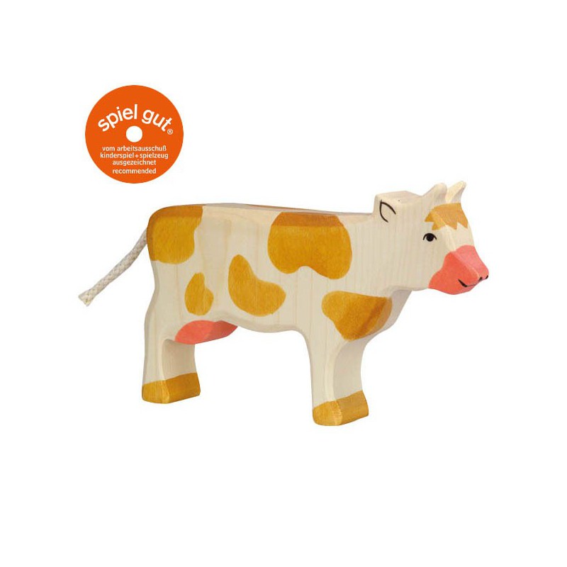Holztiger - Koe, staand, bruin