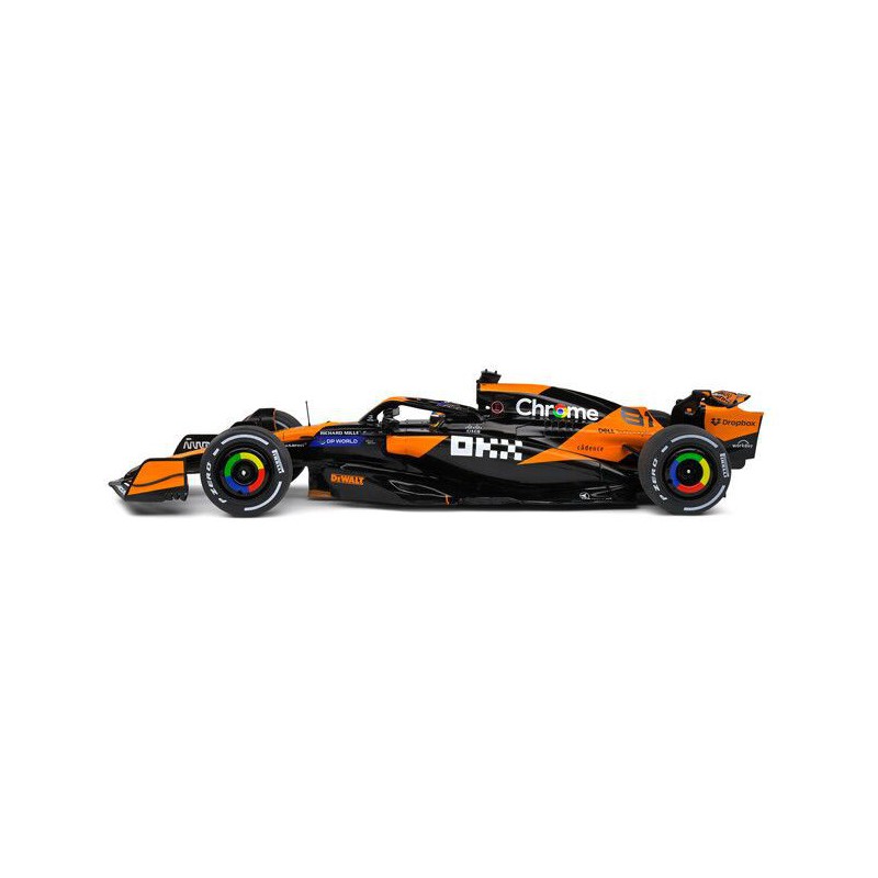 McLaren MCL38 F1 Team ORA nr81 O. Piastri Australian GP '24(Zwart/Oranje) - 1:18 - Solido