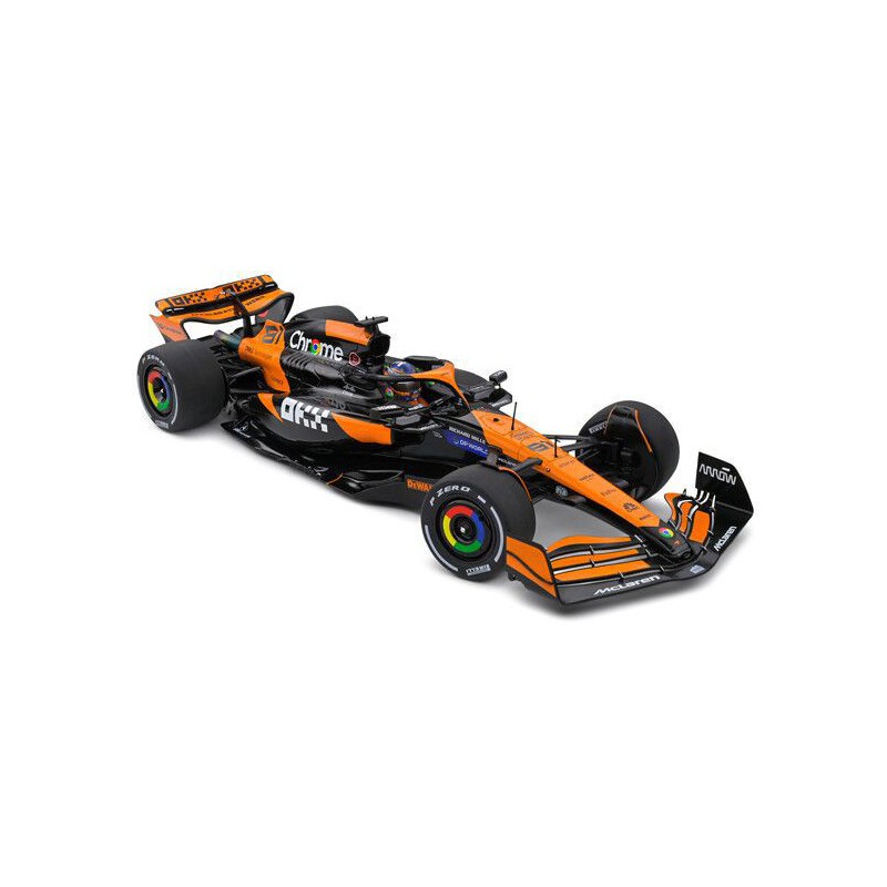 McLaren MCL38 F1 Team ORA nr81 O. Piastri Australian GP '24(Zwart/Oranje) - 1:18 - Solido