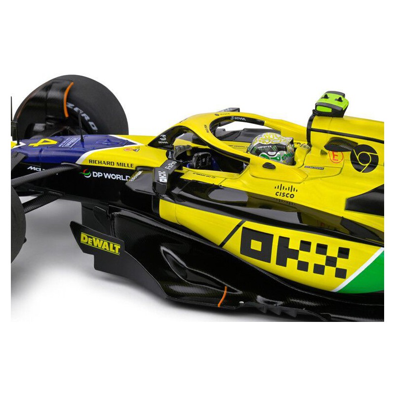 McLaren MCL38 F1 Team Nr81 O. Piastri Monaco GP '24 2e (Geel) - 1:18 - Solido