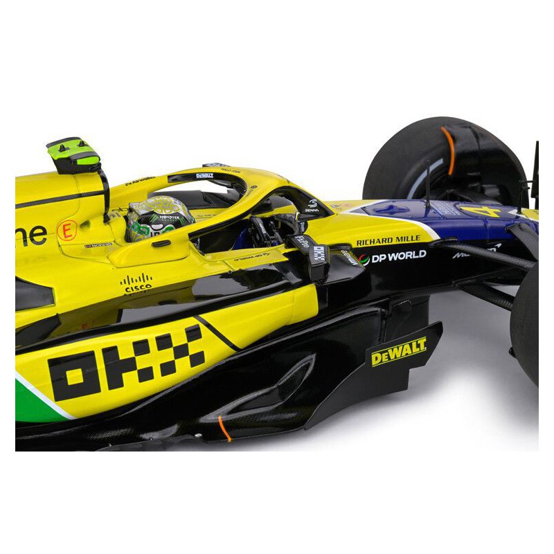 McLaren MCL38 F1 Team Nr81 O. Piastri Monaco GP '24 2e (Geel) - 1:18 - Solido