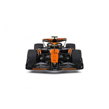 McLaren MCL38 F1 Nr4 Lando Norris Miami GP '24 1e (Zwart/Oranje) - 1:18 - Solido