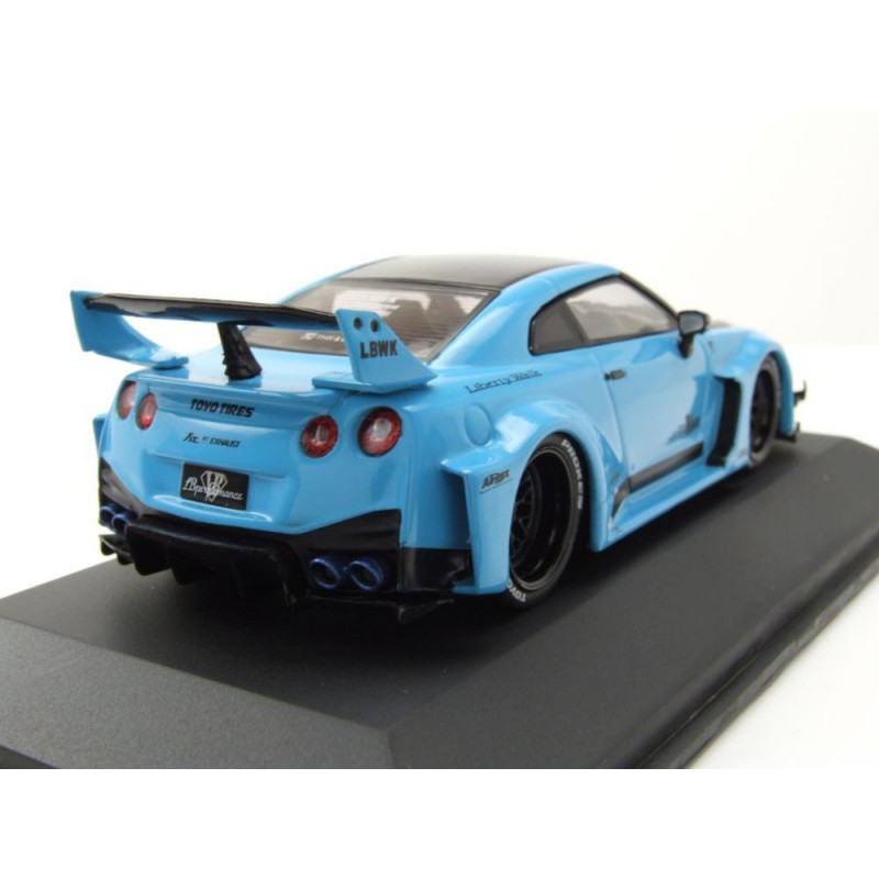Nissan GTR35 Liberty Walk Silhouette '19 (Blauw) - 1:43 - Solido