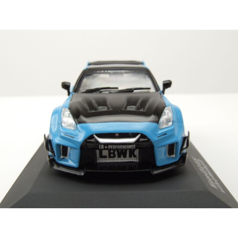 Nissan GTR35 Liberty Walk Silhouette '19 (Blauw) - 1:43 - Solido